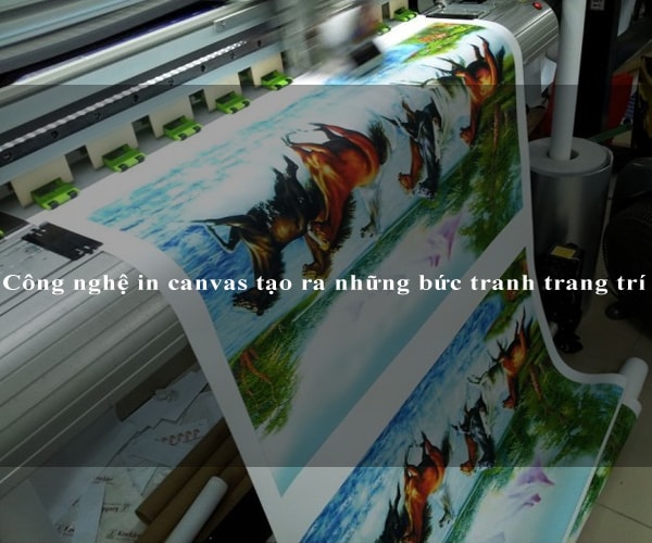 Công nghệ in canvas tạo ra những bức tranh trang trí