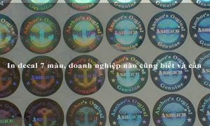 In decal 7 màu, doanh nghiệp nào cũng biết và cần