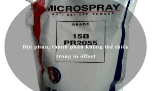 Bột phun, thành phần không thể thiếu trong in offset