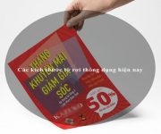 Các kích thước tờ rơi thông dụng hiện nay