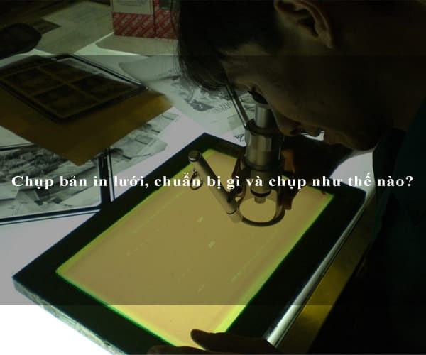 Chụp bản in lưới, chuẩn bị gì và chụp như thế nào?