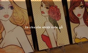 In chuyển nhiệt trên gỗ