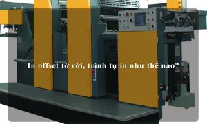 In offset tờ rời, trình tự in như thế nào?