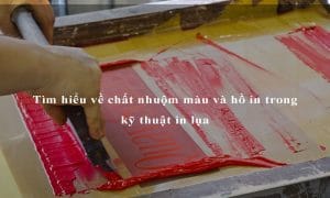 Tìm hiểu về chất nhuộm màu và hồ in trong kỹ thuật in lụa