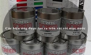 Các hiệu ứng được tạo ra trên vải với mực nước