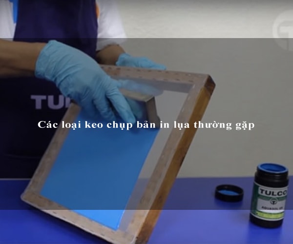 Các loại keo chụp bản in lụa thường gặp