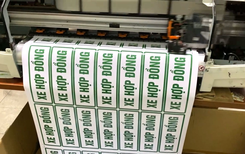 In decal xe hợp đồng