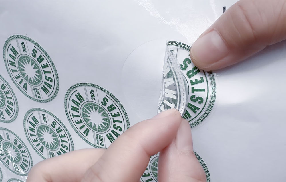 In decal trong suốt