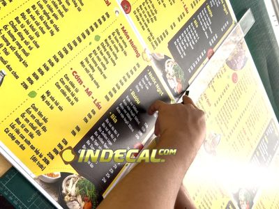 in menu, thực đơn nhà hàng, quán ăn, quán cafe lấy ngay, giá rẻ