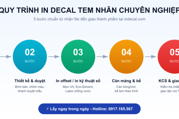 Tư Vấn In Decal Tem Nhãn 2026: Chọn Đúng Chất Liệu, Tiết Kiệm 30% Chi Phí